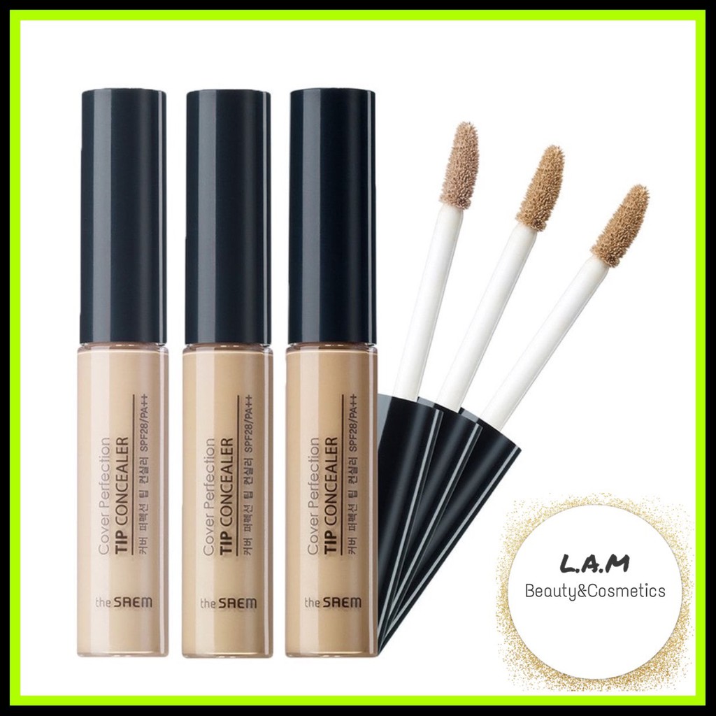 Kem Che Khuyết Điểm The Saem Cover Perfection Tip Concealer SPF28 PA++