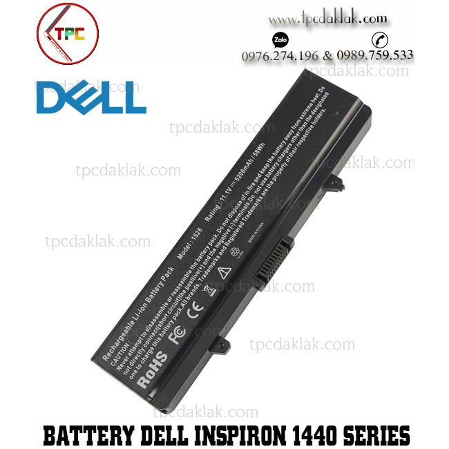 Pin laptop Dell Inspiron 1440, 1525, 1526, 1545, 1546, 1750, Vostro 500 | 0WP193, C601H, CR693