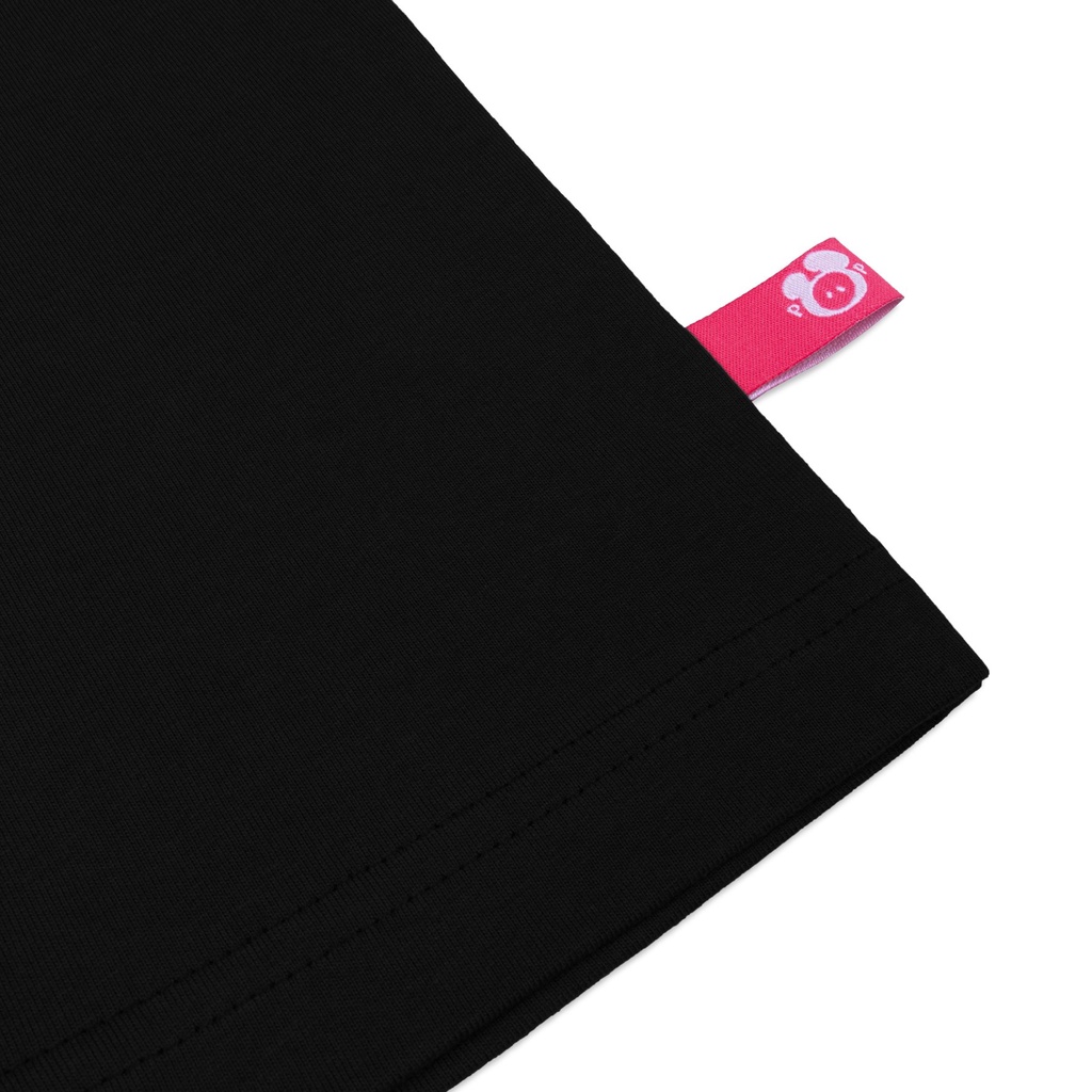 Áo Thun POPPOP FLOWER TEE BLACK