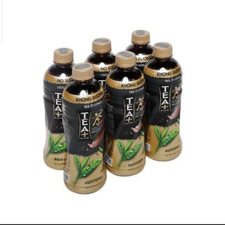Lốc 06 chai trà O Long Tea+ không đường 455ml