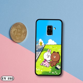 Ốp lưng nhám Samsung Galaxy A8 Plus in hình