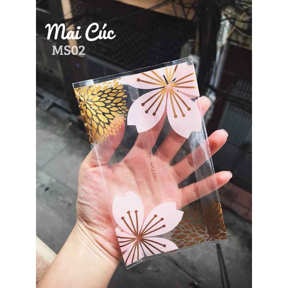 100 bộ khay túi trung thu mẫu Sen 150gram (Sấp)