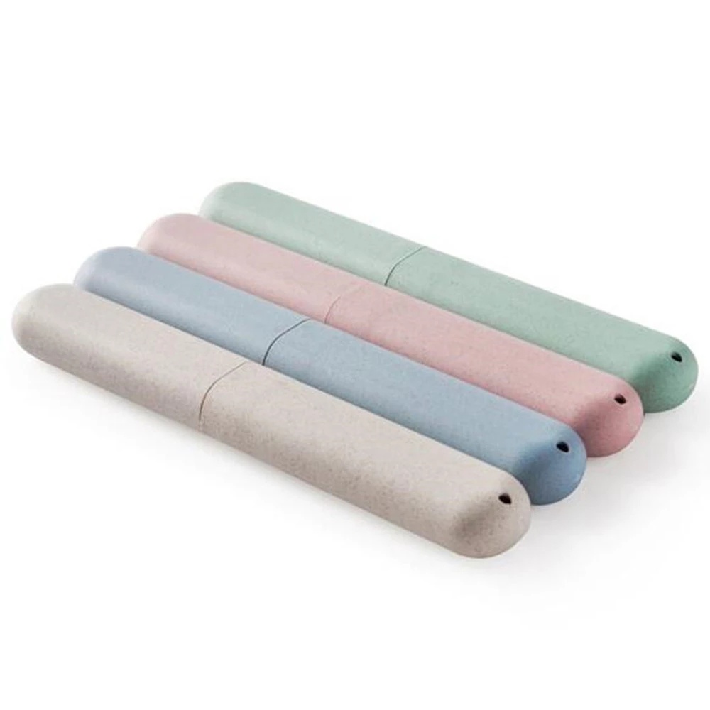 Hộp đựng bàn chải đánh răng bằng rơm lúa mì tiện lợi mang đi du lịch