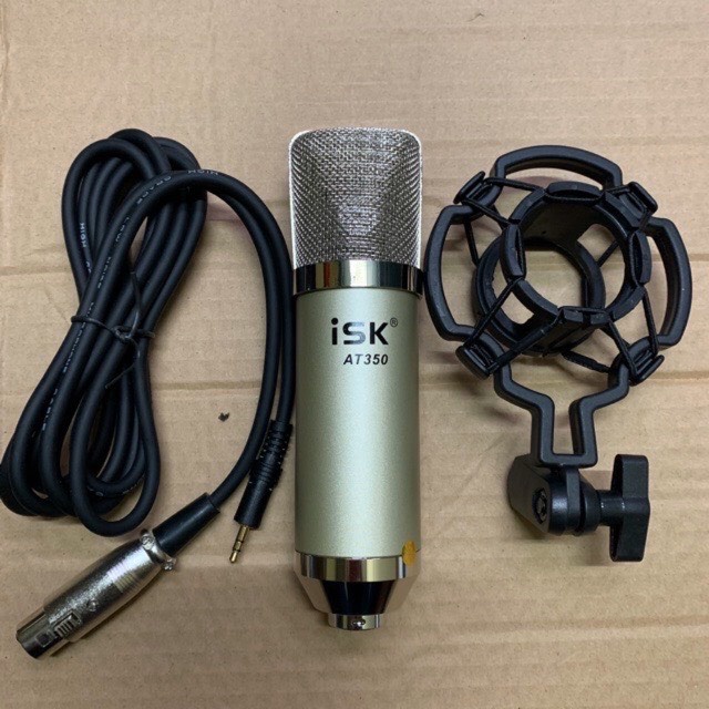 Bộ Combo thu âm livestream Sound Card K300 PLUS 2022 Mới Nhất + Mic ISK A350 Tặng kèm tai nghe,đầy đủ dây kết nối