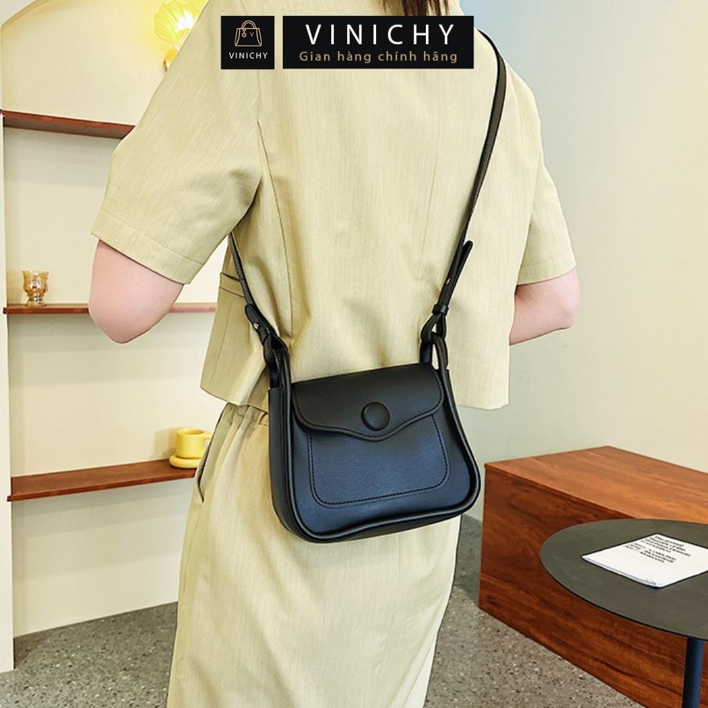 Túi xách nữ đeo chéo, đeo vai, đi chơi, đi học VINICHY, da đẹp, thời trang cao cấp size 20cm HA224