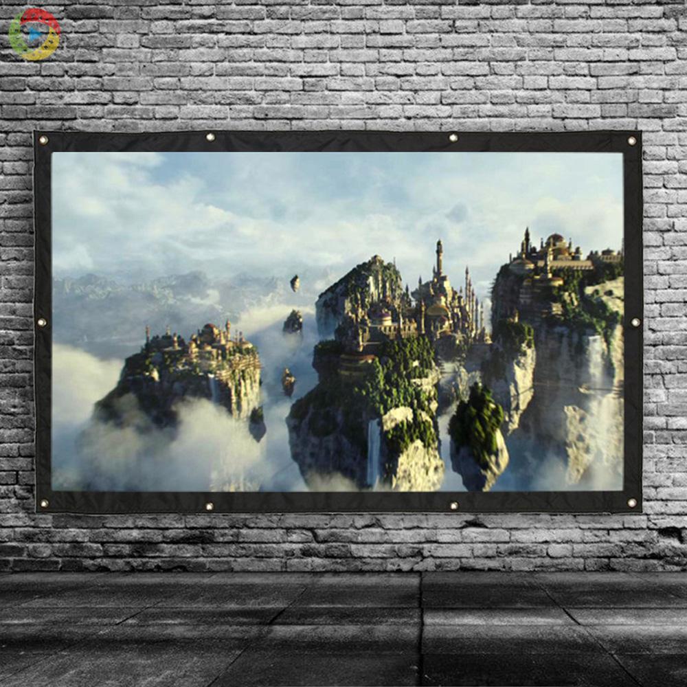 Phông Nền Trắng Chiếu Phim Tại Nhà 100 Inch Tỉ Lệ 16: 9