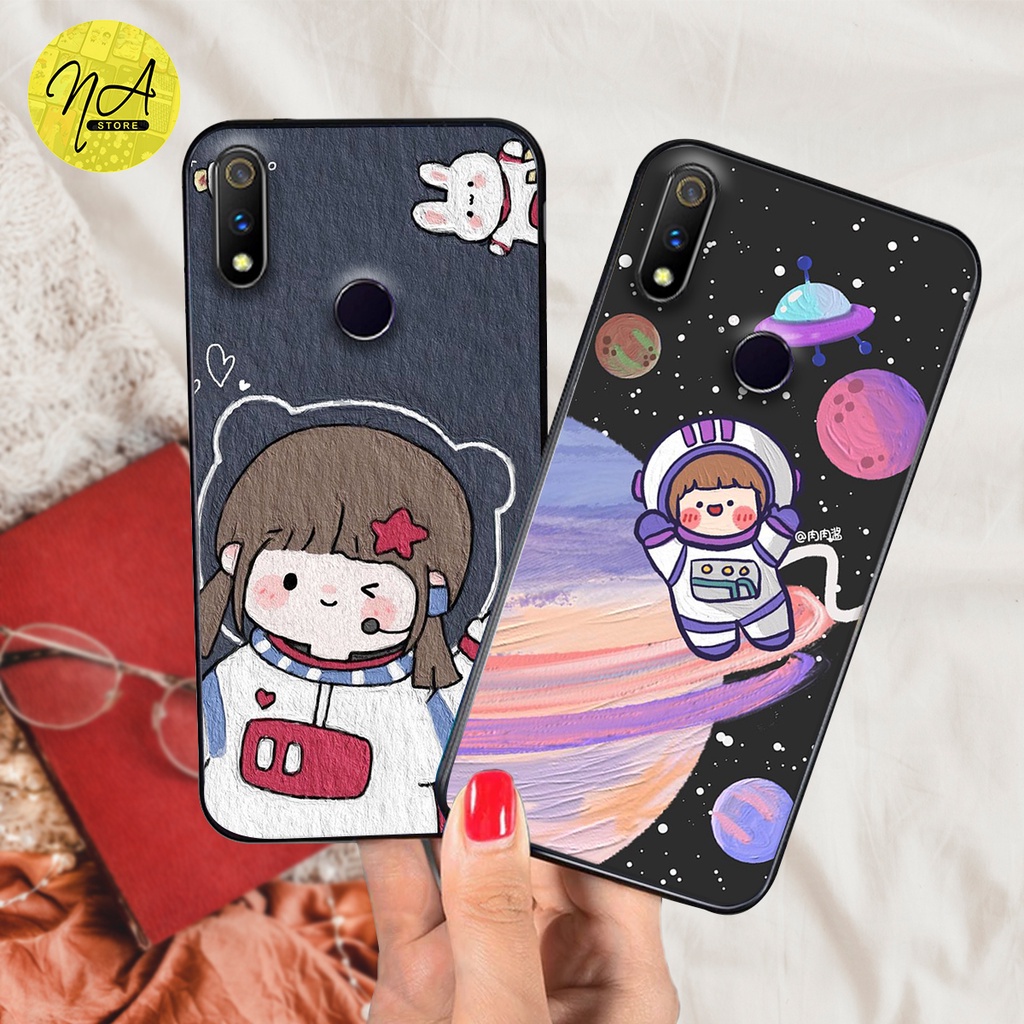 Ốp lưng điện thoại Oppo realme 3 - realme 3 pro in hình 3D dễ thương thám tử mặt trăng đáng yêu - RẺ - BỀN - ĐẸP