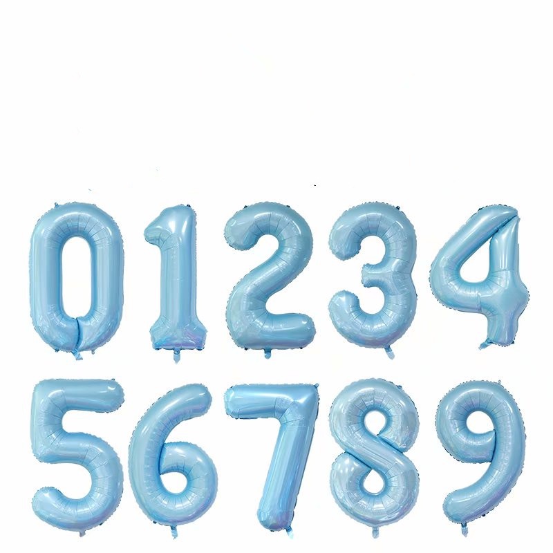 ( Cỡ To Đại) Bóng Bay hình chữ Số trang trí sinh nhật kích thước 100cm