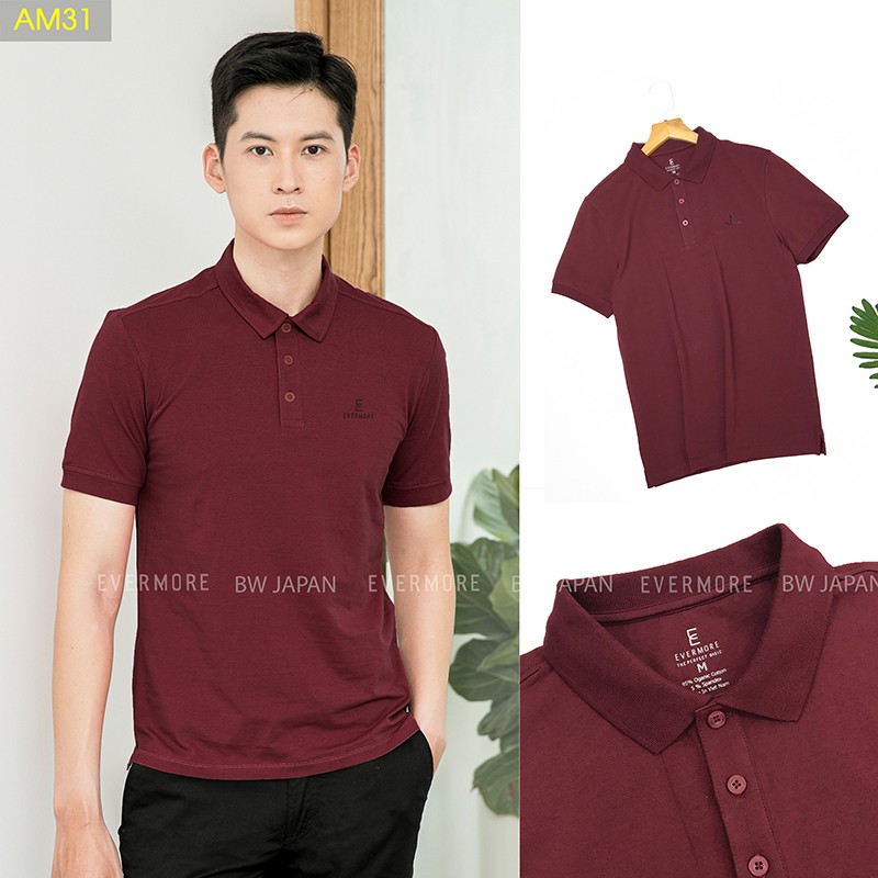 Áo polo nam có cổ EVERMORE chất cotton cao cấp chính hãng AM3.