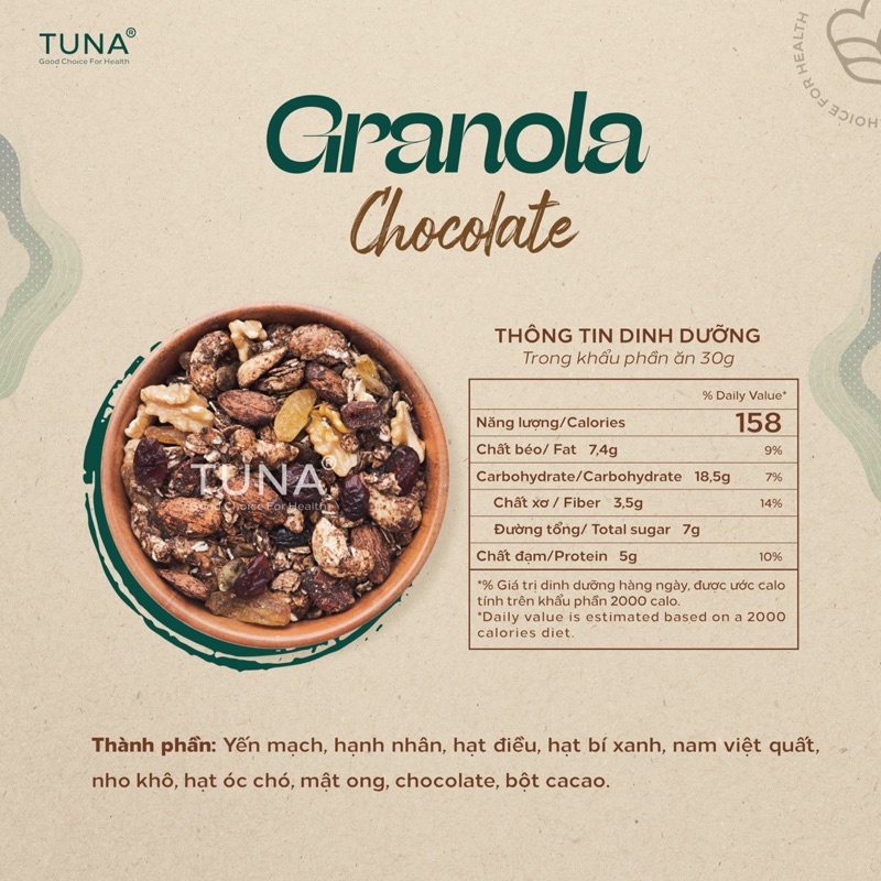 Combo 5 Hũ x 250g Granola Ăn Kiêng Không Đường