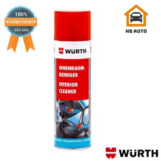 Vệ Sinh Nội Thất  Hoạt Tính Wurth Interior Cleaner 500ml 0893033
