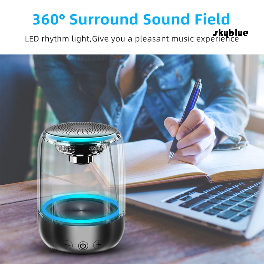 Loa Bluetooth Không Dây C7 Có Đèn Led Nhiều Màu Sắc