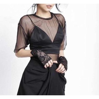Áo bra croptop lụa cao cấp