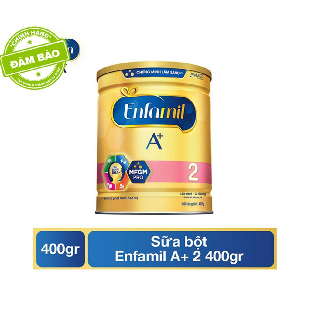 Sua bột Enfamil A+ 2 400g date 2022