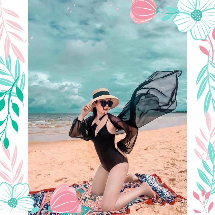 Áo Choàng Mỏng Đi Biển Dáng Dài | BigBuy360 - bigbuy360.vn