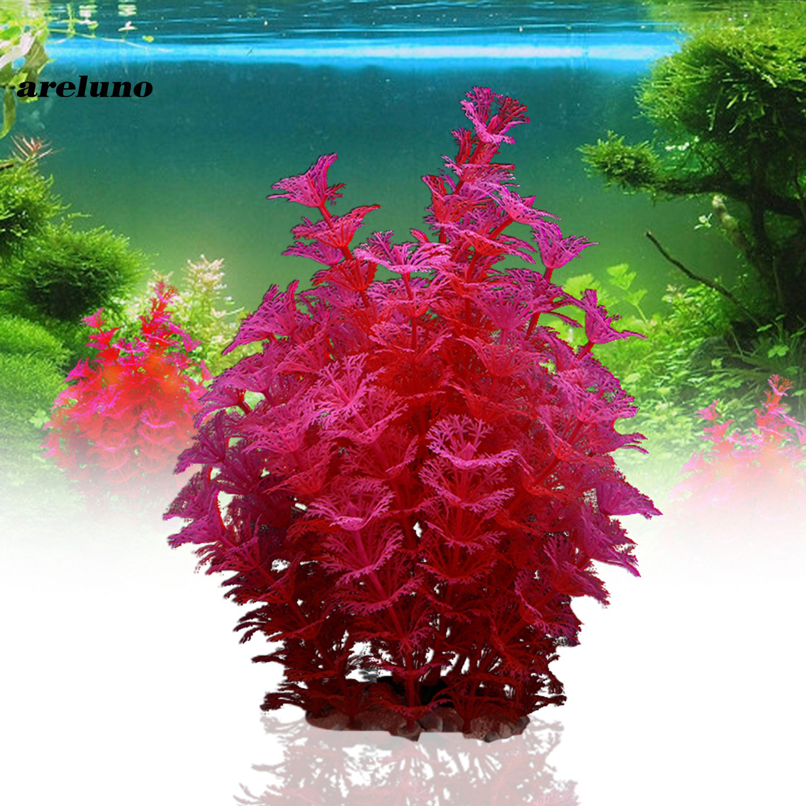 AREL Take care of the pet Good Toughness Fish Tank Decoration Decorative Scenery Plants Multifunctional for Home
