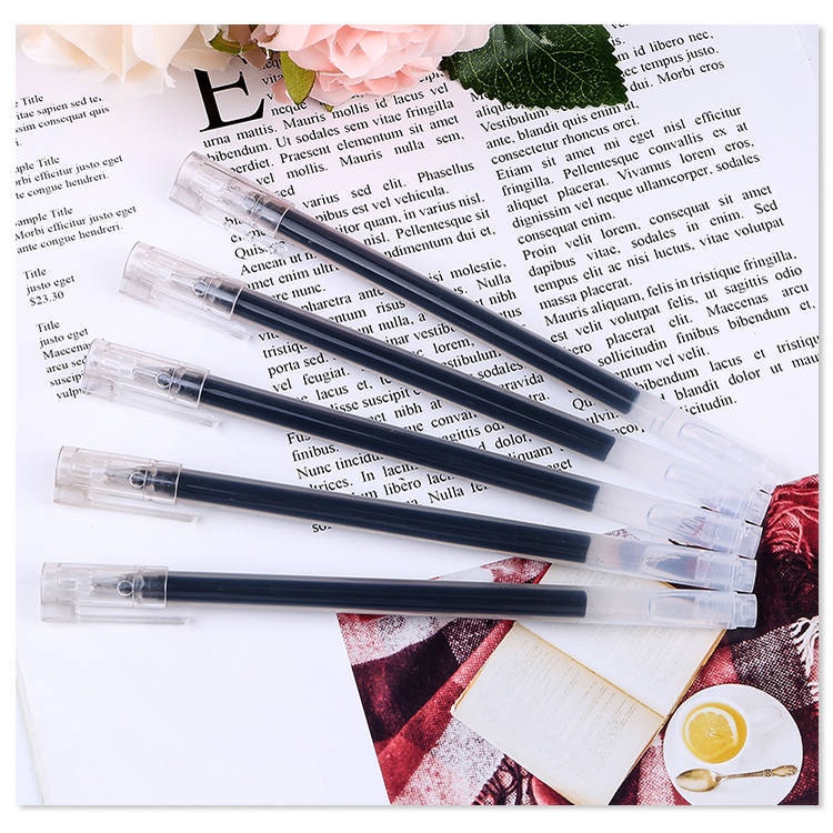 Decorme Bút gel bấm Decorme Style Mu.ji ngòi đen 0.5mm phụ kiện văn phòng phẩm (set 12 bút)