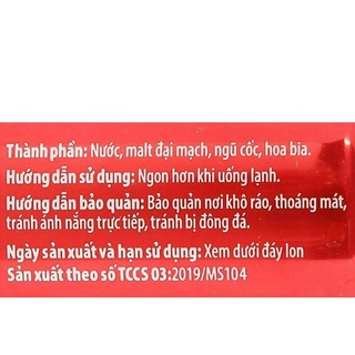 [Hỏa tốc] Thùng 24 lon bia Ruby đỏ 330ml