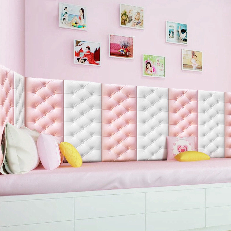 Giấy dán tường 3D giả da xinh xắn 60x30cm