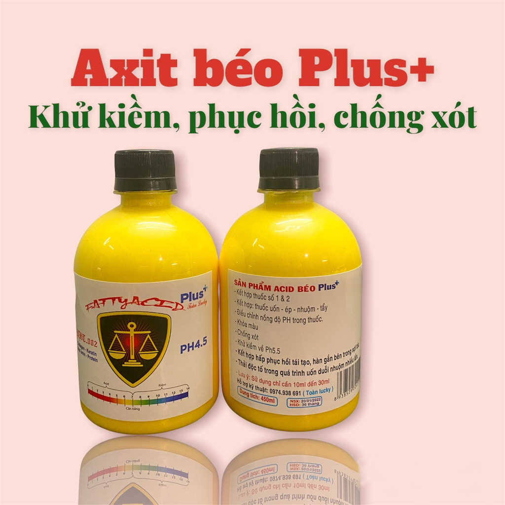 Axit béo nước và Axit béo Plus khử kiềm, chống xót và phục hồi tóc hư tổn chính hãng TNT