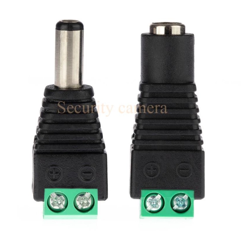 Giắc nối nguồn DC 5.5x2.1mm, Jack nối nguồn DC, jack chuyển đổi đầu ra nguồn DC sang dạng DC tròn 5.5x2.1m