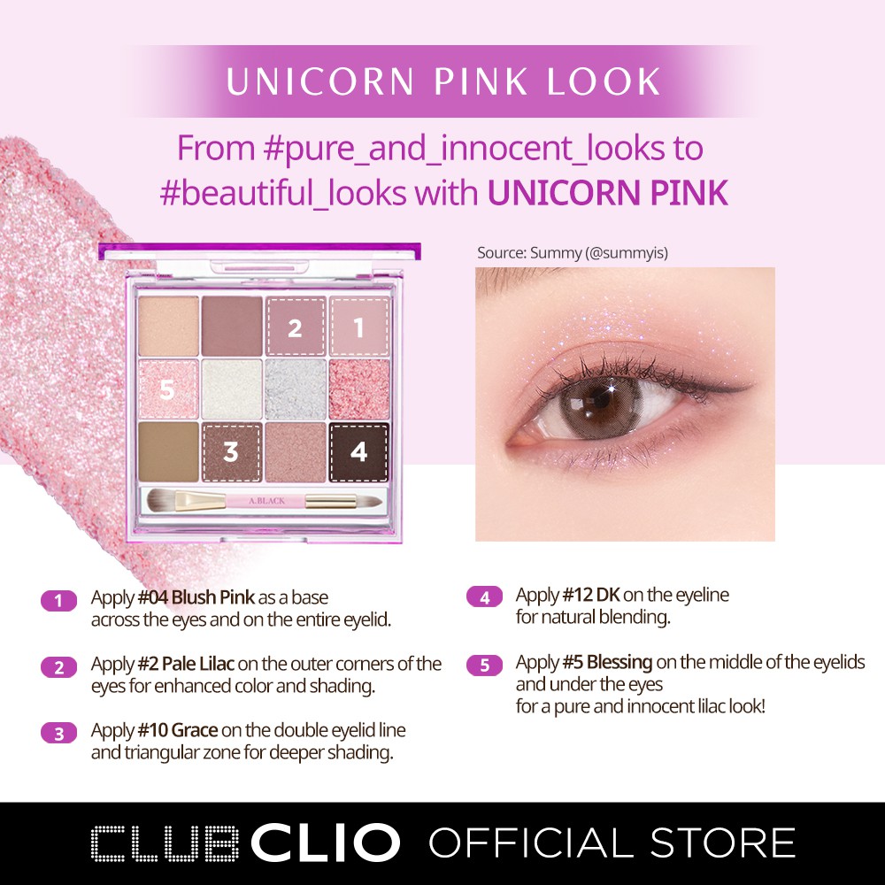 Bảng Phấn Mắt Clio A.Black Nhiều Tông Màu Độc Đáo 12g | BigBuy360 - bigbuy360.vn