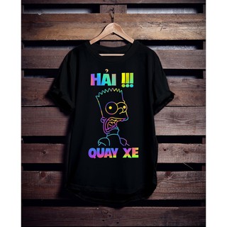 Áo thun phản quang in chữ Quang Hải quay xe, áo thun phản quang tay lỡ - PQ13