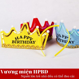 Mũ vương miện có đèn cho bé sinh nhật