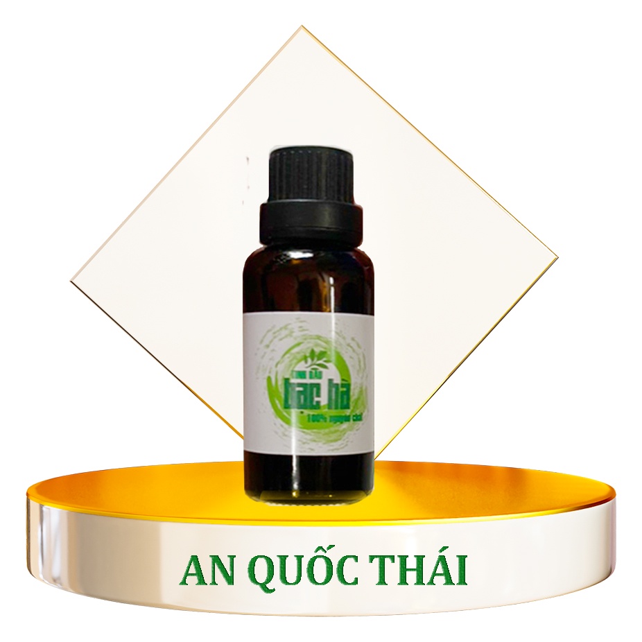 Tinh Dầu Bạc Hà Nguyên Chất Thảo Dược An Quốc Thái 10ml, 20ml Kháng Khuẩn, Phòng Cảm Cúm