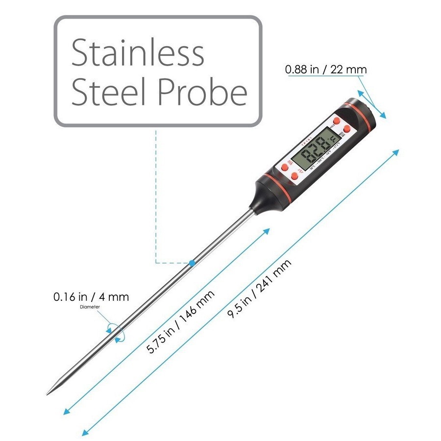 Nhiệt Kế Đo Nhiệt Độ Nấu Ăn Tiện Dụng Cho Nhà Bếp