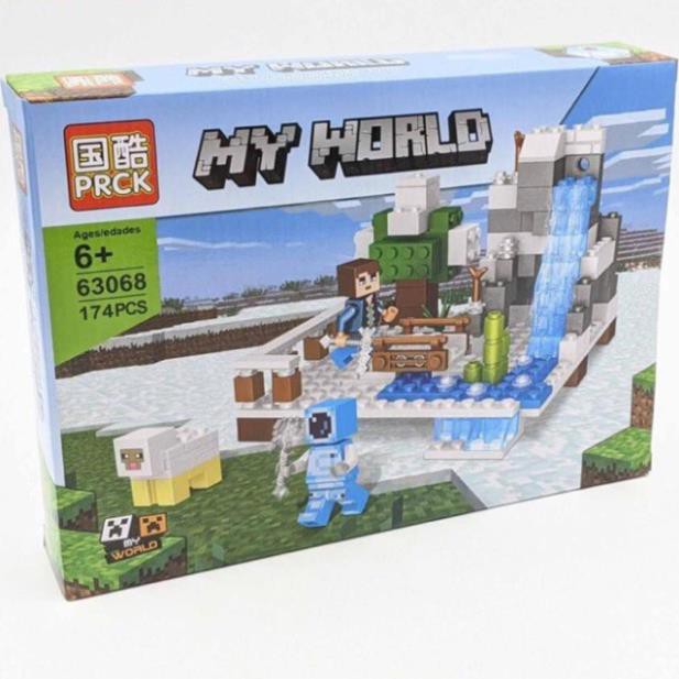 [Khai trương giảm giá] Bộ LEGO MY WORLD - 170 miếng - Lắp ráp mô hình Minecraft - 4 Mẫu