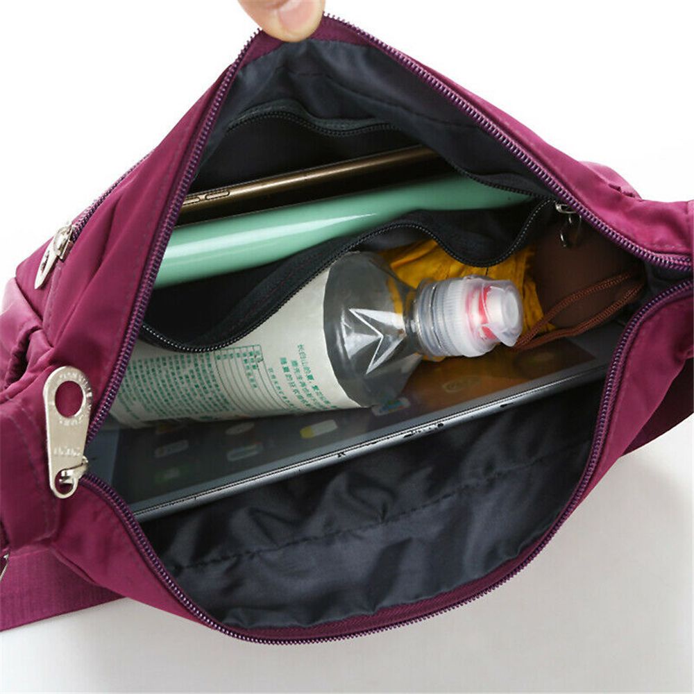 Túi đeo chéo bằng vải oxford nhiều ngăn chống thấm nước thời trang cho nữ tùy chọn màu sắc