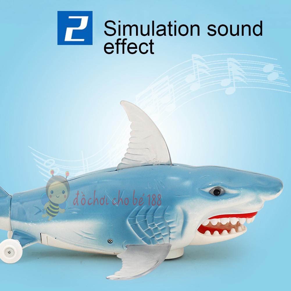 ĐỒ CHƠI CÁ MẬP Cá heo CHẠY PIN. CÓ NHẠC, ĐÈN LED ĐỦ MÀU