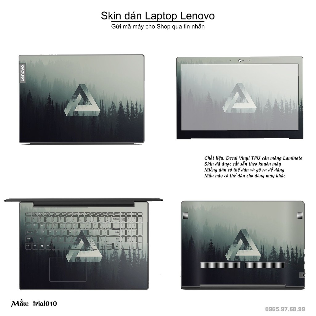 Skin dán Laptop Lenovo in hình Đa giác _nhiều mẫu 2 (inbox mã máy cho Shop)