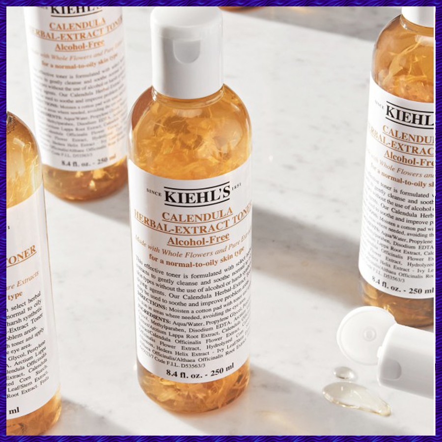 [MADE IN USA]Toner Hoa Cúc Kiehl s Calendula Herbal Extract Toner Alcohol - Toner Dưỡng Ẩm, Giảm Và Làm Dịu Sưng Mụn