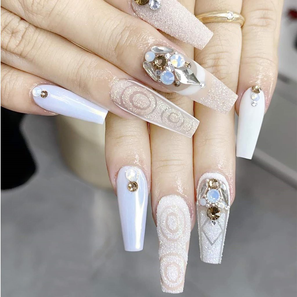 Khay hứng đá rắc nail, bột, nhũ trang trí móng các loại - Khay đựng nhũ rắc tiện lợi, chuyên dụng cho dân làm móng