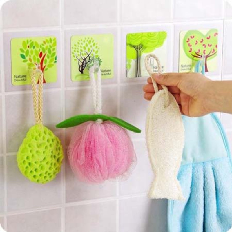 Móc Dán Siêu Dính , Dán Gạch men , Nhựa , Kiếng