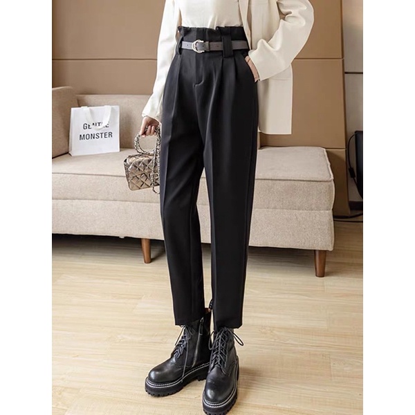 Quần Baggy Lưng Cao Nữ công sở m831 Kèm Đai