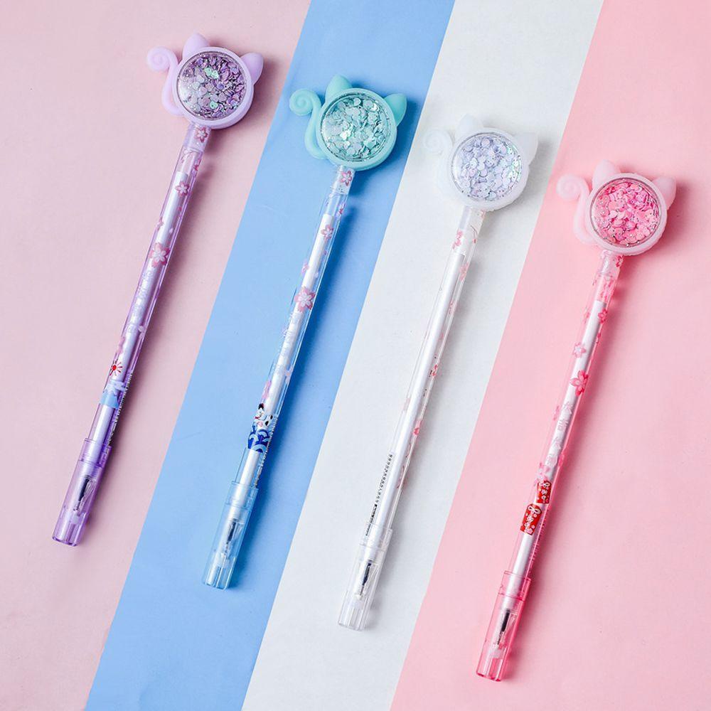 Bút Mực Nước Ngòi 0.5mm Hình Mèo Dễ Thương
