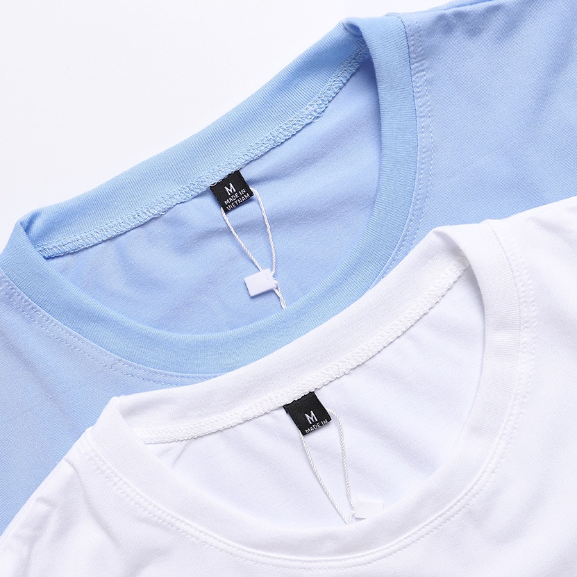 Áo thun ngắn tay unisex mặc nhà áo phông trơn cổ tròn basic form rộng 6 màu trẻ trung Chiaro