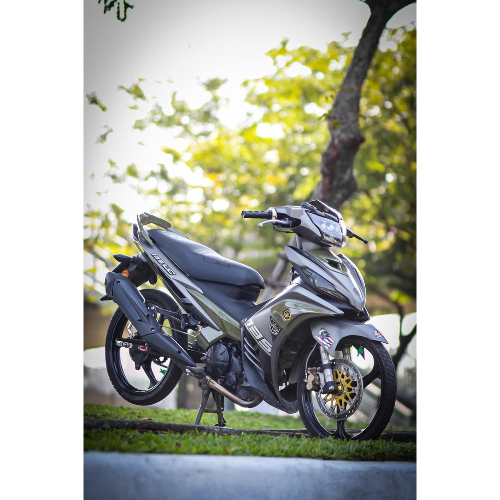 TEM RỜI mẫu LC đen trắng cho Exciter 135 xám - tem 3 lớp in sắc nét không bay màu