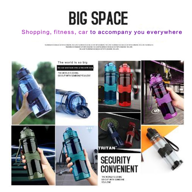Bình Nước Thể Thao 1000ml Chống Rò Rỉ Tiện Dụng
