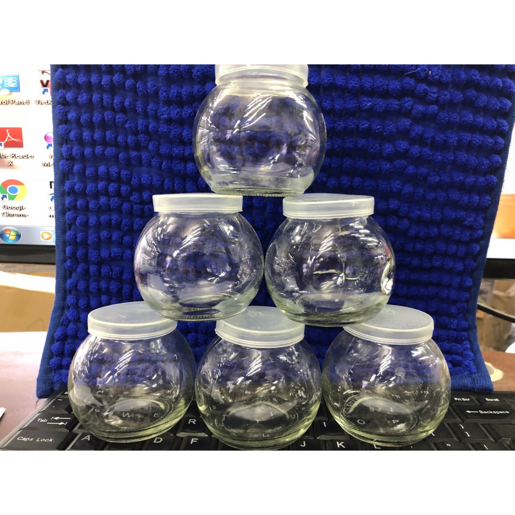 Lọ thủy tinh làm sữa chua quả bóng có nắp 200 ml ( nhập khẩu thái lan ) | BigBuy360 - bigbuy360.vn