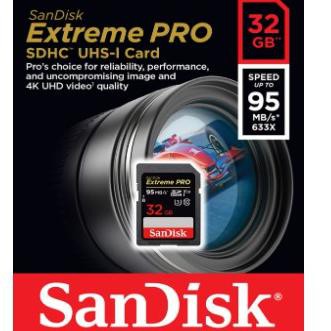 Thẻ Nhớ Sandisk Extreme Pro Sdhc 32gb 64gb 128gb 95mb / S U3