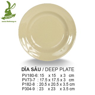 DĨA SÂU MELAMINE SUPERWARE PV180-6/6S