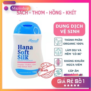 Dung dịch vệ sinh phụ nữ Hana soft silk xanh - VP hồng thơm nhẹ nhàng - khô ráo cả ngày ❤Maziishop