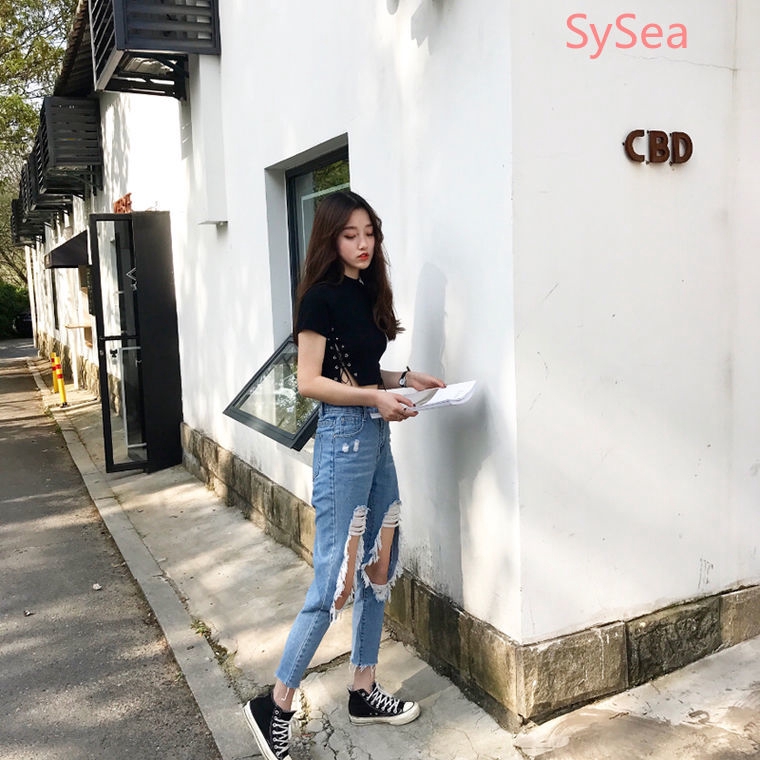 Áo croptop tay ngắn thiết kế quyến rũ hợp thời trang cho nữ