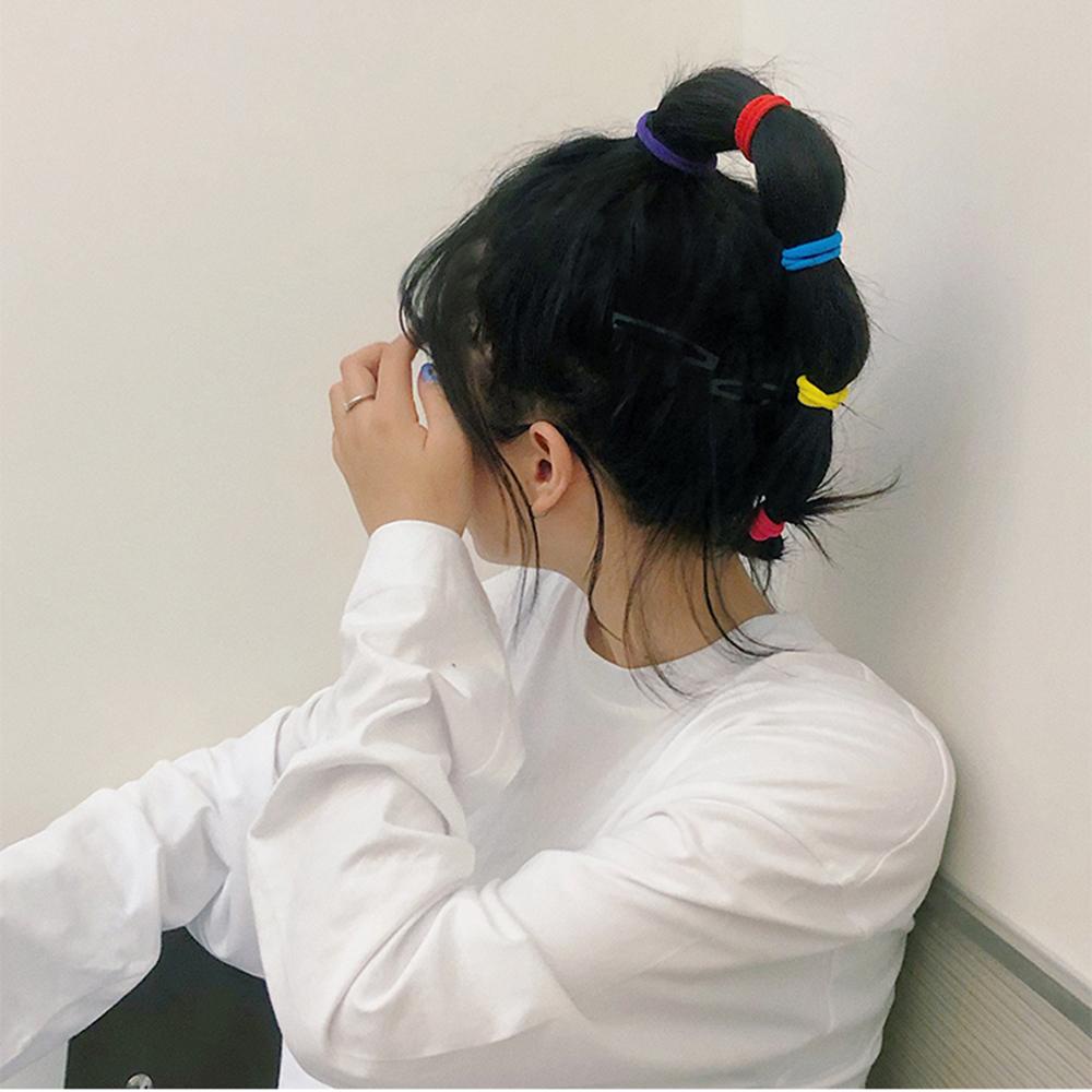 Set 50 Dây Cột Tóc Nylon Co Giãn WMES15H Dành Cho Nữ Giá Đỡ