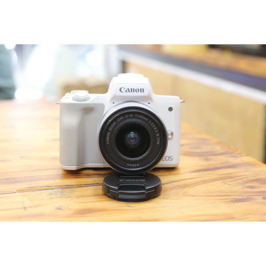 Máy ảnh Canon EOS M50 + Kit 15-45mm (White)