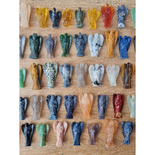 Tượng đá Thiên Thần (Angel Carvings), đá thach anh dùng trong Tarot, Reiki